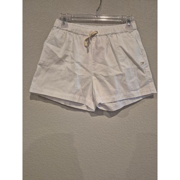 Vineyard Vines Girls Size Large Elastic Waist Chino Shorts White NWT - Picture 1 of 4